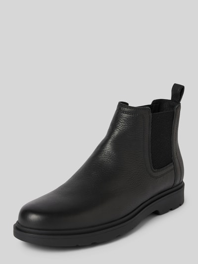 Geox Chelsea boots met treklus, model 'SPHERICA' Zwart - 1