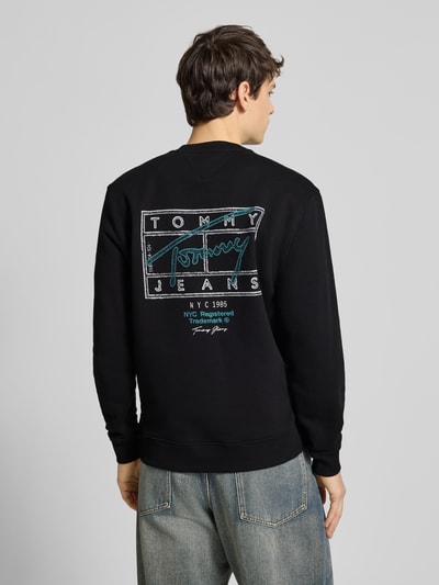 Tommy Jeans Regular fit sweatshirt van puur katoen Zwart - 5