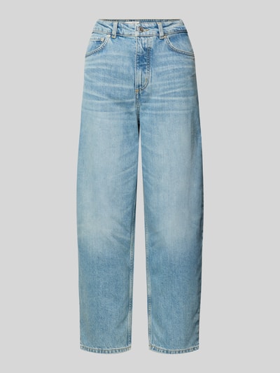 Produktfoto, Wide Fit Jeansy z mieszanki bawełny Model 'LARA' od Marc O'Polo, efekt: jednolity kolor, wykończenie: denim