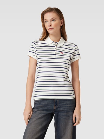 Levi's® 300 Poloshirt met streepmotief Wit - 4