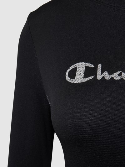 CHAMPION Longsleeve mit Label-Stitching Modell 'ENTRY LEVEL' Black 2