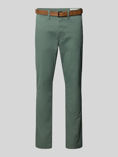 Tom Tailor Denim Slim fit chino van katoenmix Flessengroen - 2