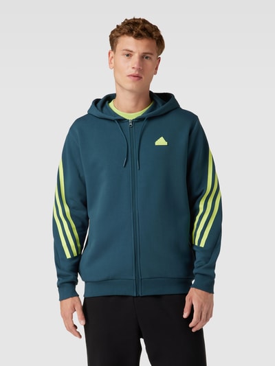 ADIDAS SPORTSWEAR Sweatjacke mit Label-Patch Petrol 4