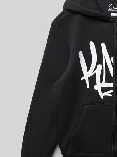 KARL KANI Sweatjacke mit Kapuze Black 2