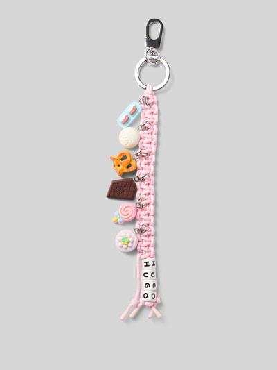 HUGO Sleutelhanger model 'ZEYA_CHARM' Lichtroze - 1