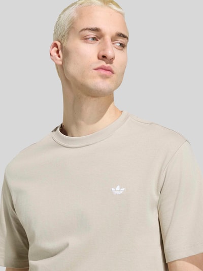 adidas Originals Regular fit t-shirt van puur katoen Zand - 3