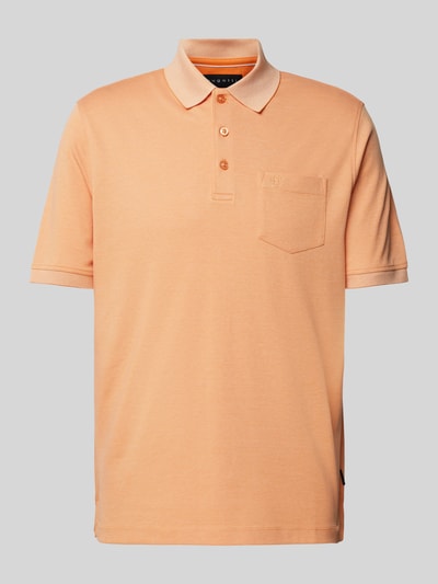 bugatti Koszulka polo o kroju regular fit z kieszenią na piersi Pomarańczowy 2