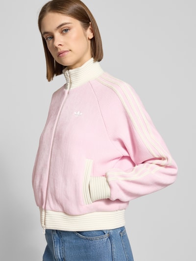 adidas Originals Sweatjack met opstaande kraag Roze gemêleerd - 3