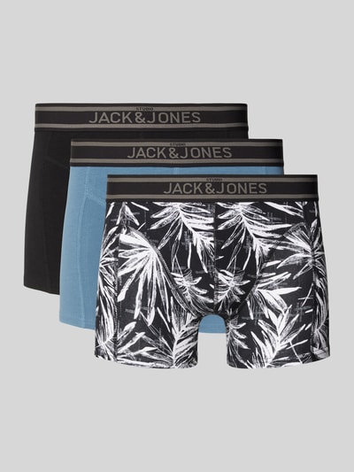 Jack & Jones Trunks mit elastischem Label-Bund Modell 'RICHARD' im 3er-Pack Black 1