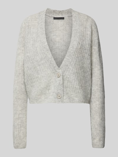 Drykorn Cardigan met V-hals, model 'COOPIE' Lichtgrijs - 2