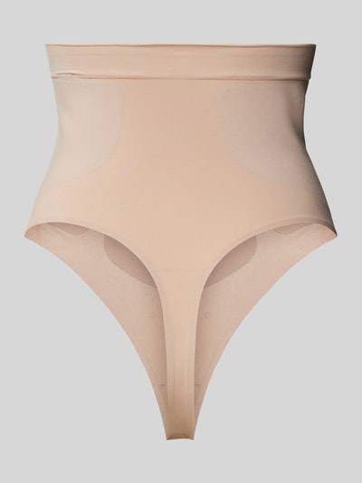 Calvin Klein Underwear High waist string met labelprint Beige - 3