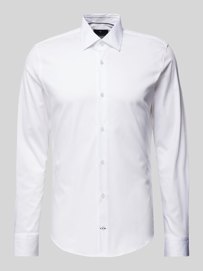 JOOP! Collection Slim Fit Business-Hemd mit Kentkragen Modell 'Pit' Weiss 2