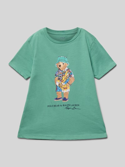 Polo Ralph Lauren Kids T-shirt met labelprint Groen - 1