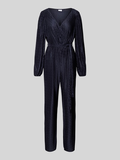 Vila Jumpsuit mit V-Ausschnitt Modell 'PLUSA' Marine 2