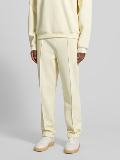 Lacoste Regular fit sweatpants van katoenmix Ecru - 4