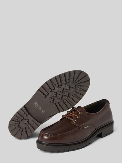Barbour Schnürschuh aus Rindsnappa mit Profilsohle Dunkelbraun 4