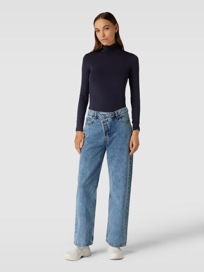 Weekend Max Mara Longsleeve in melierter Optik Modell 'MULTIF' Marine 1