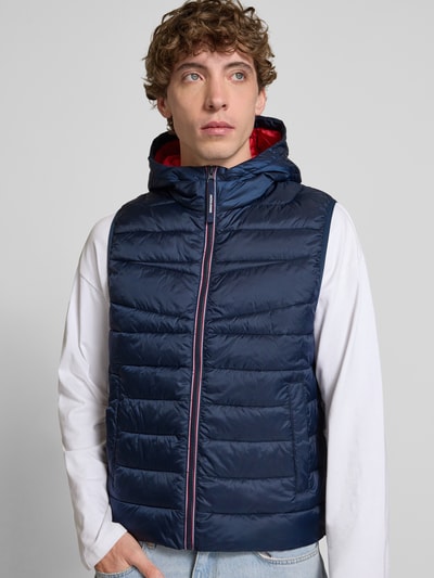 Jack & Jones Kamizelka pikowana z kapturem i wpuszczanymi kieszeniami Ciemnoniebieski 3