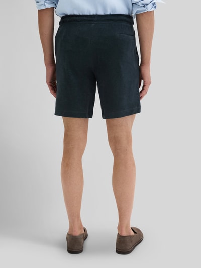 Marc O'Polo Regular Fit Sweatshorts aus reinem Baumwoll-Frottee Dunkelblau 5