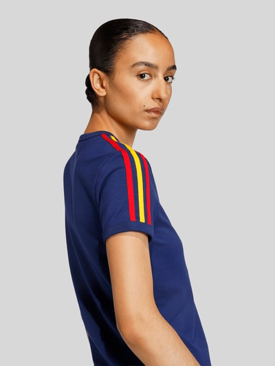 adidas Originals Regular Fit T-Shirt mit Logo Applikation Dunkelblau 3