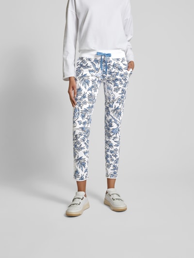 Juvia Sweatpants mit Allover-Muster Weiss 4