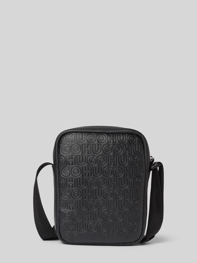 HUGO Umhängetasche mit Allover-Label-Muster Modell 'ETHON2.0HI' Black 4