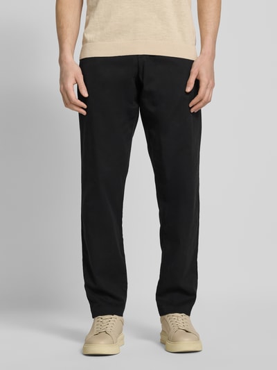 SELECTED HOMME Regular Tapered Fit Chino mit Eingrifftaschen Black 4