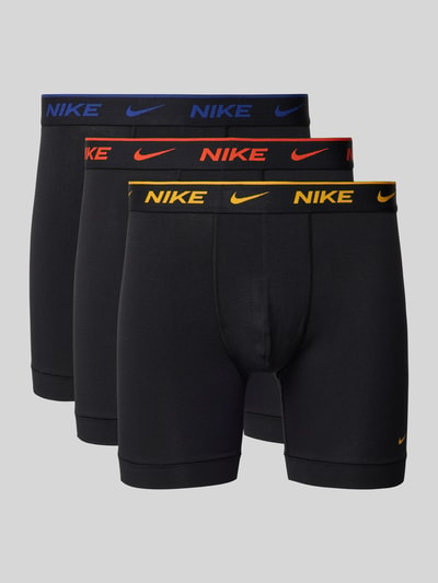 Nike Boxershort met logoprint in een set van 3 stuks, model 'E-DAY' Zwart - 1