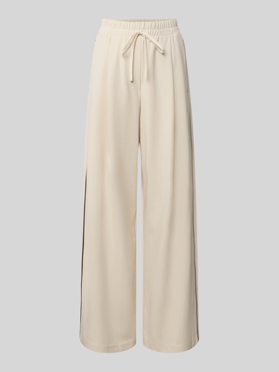 Weekend Max Mara Relaxed Fit Weite Hose aus Lyocell-Mix Modell 'GODEZIA' Offwhite 1
