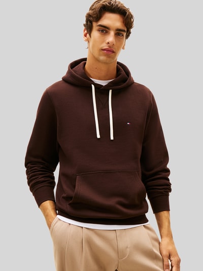 Tommy Hilfiger bluza z kapturem o kroju regular fit z mieszanki bawełny Średniobrązowy 4