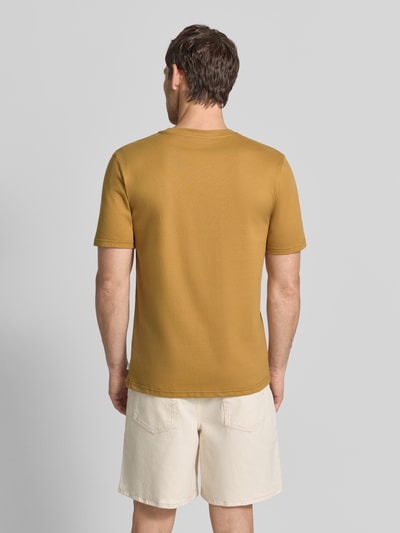 Scotch & Soda Regular Fit T-Shirt mit Logo-Print Cognac 5