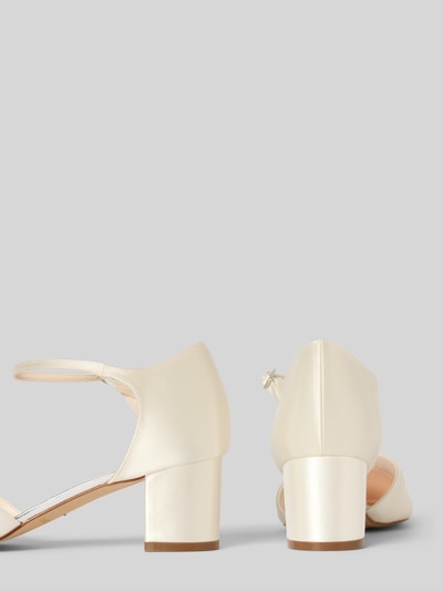Rainbow Club Brautschuh mit Blockabsatz Modell 'STACY' Offwhite 2