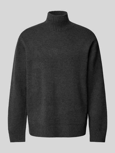 Jack & Jones Gebreide pullover met turtleneck Donkergrijs gemêleerd - 1