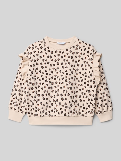Mayoral Sweatshirt mit gerippten Abschlüssen Sand 1