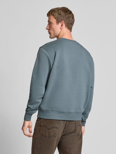 Jack & Jones Sweatshirt met labelprint, model 'SOHO' Blauw - 5