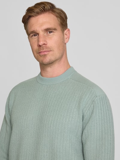 BOSS Orange Regular Fit Pullover aus Schurwolle-Mix MODELL 'KOLTORP' Mint 3