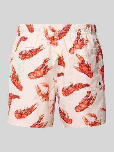 Jack & Jones Regular Fit Badeshorts mit Gesäßtasche Modell 'MAUI' Offwhite 3