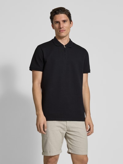 MCNEAL Poloshirt mit kurzem Reißverschluss Black 4