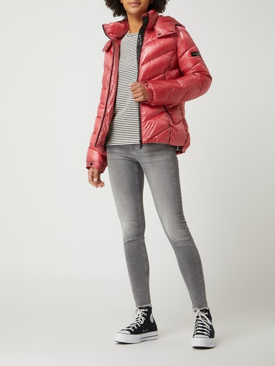 Vero Moda Jeansy o kroju skinny fit z dodatkiem streczu model ‘Peach’ Szary 1