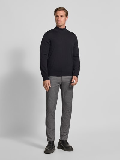 Brax Stoffen broek met viscose in 5-pocketmodel, model 'Cadiz' Zilver - 1