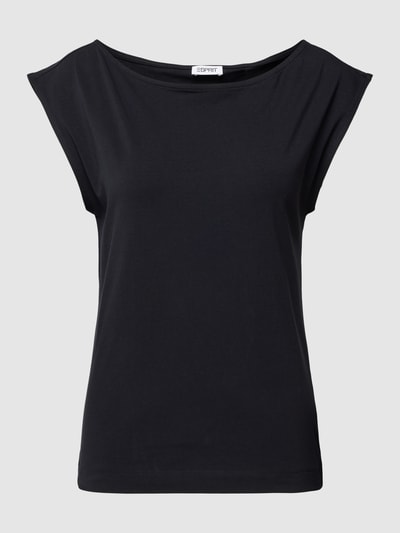 Esprit T-shirt met kapmouwen Zwart - 2