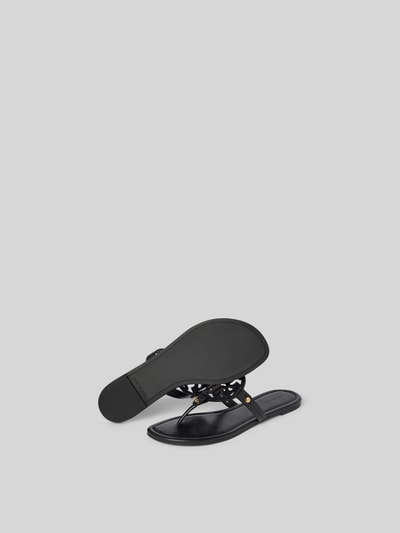 Tory Burch Zehentrenner mit Label-Detail Black 5