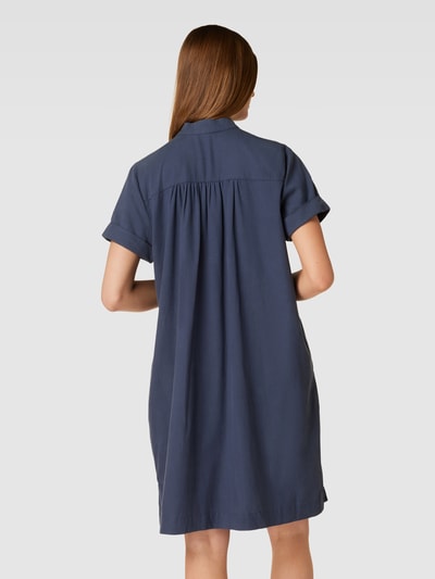 Jake*s Casual Knielanges Kleid mit kurzer Knopfleiste Dunkelblau 5