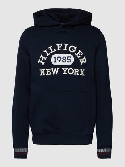 Tommy Hilfiger Bluza z kapturem i wyhaftowanym logo model ‘MONOTYPE COLLEGIATE’ Granatowy 2