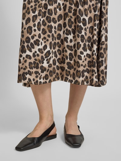 Smith and Soul Midi-rok met plooien Beige - 3