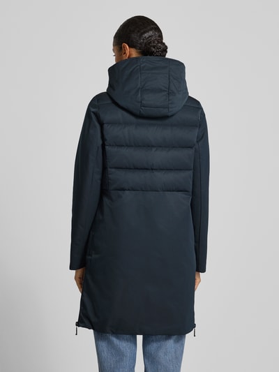 Amber & June Gewatteerde jas met capuchon Donkerblauw - 5