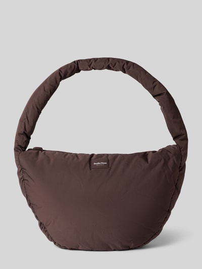 STUDIO NOOS Crossbody Bag mit Logo-Patch Modell 'Puffy' Dunkelbraun 2