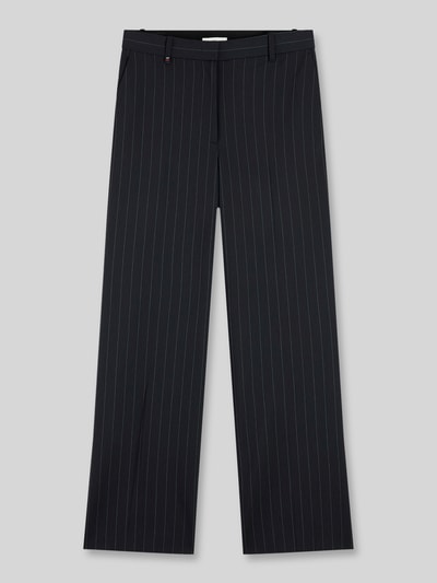 Tommy Hilfiger High waist zakelijke broek met logodetail Marineblauw - 2