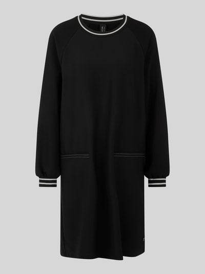 Marc Cain Knielanges Kleid mit Kontraststreifen Black 2