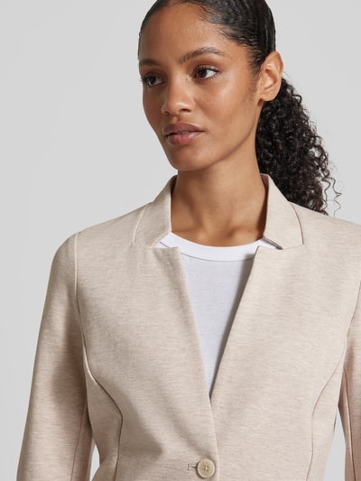 Tom Tailor Shaped Fit Blazer aus Baumwoll-Mix mit Ottoman-Struktur Beige 3